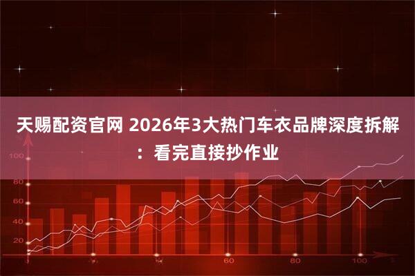 天赐配资官网 2026年3大热门车衣品牌深度拆解：看完直接抄作业