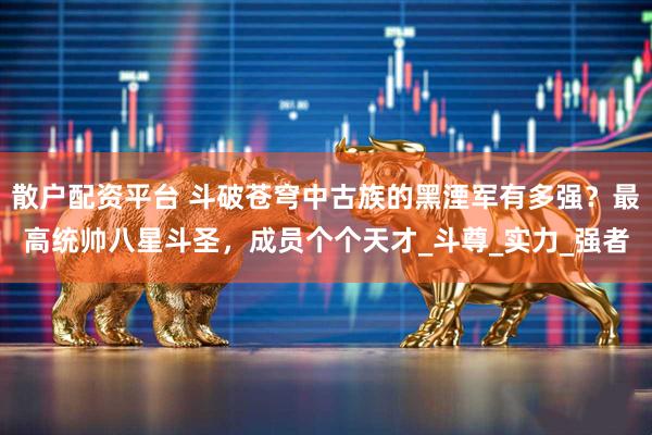 散户配资平台 斗破苍穹中古族的黑湮军有多强？最高统帅八星斗圣，成员个个天才_斗尊_实力_强者